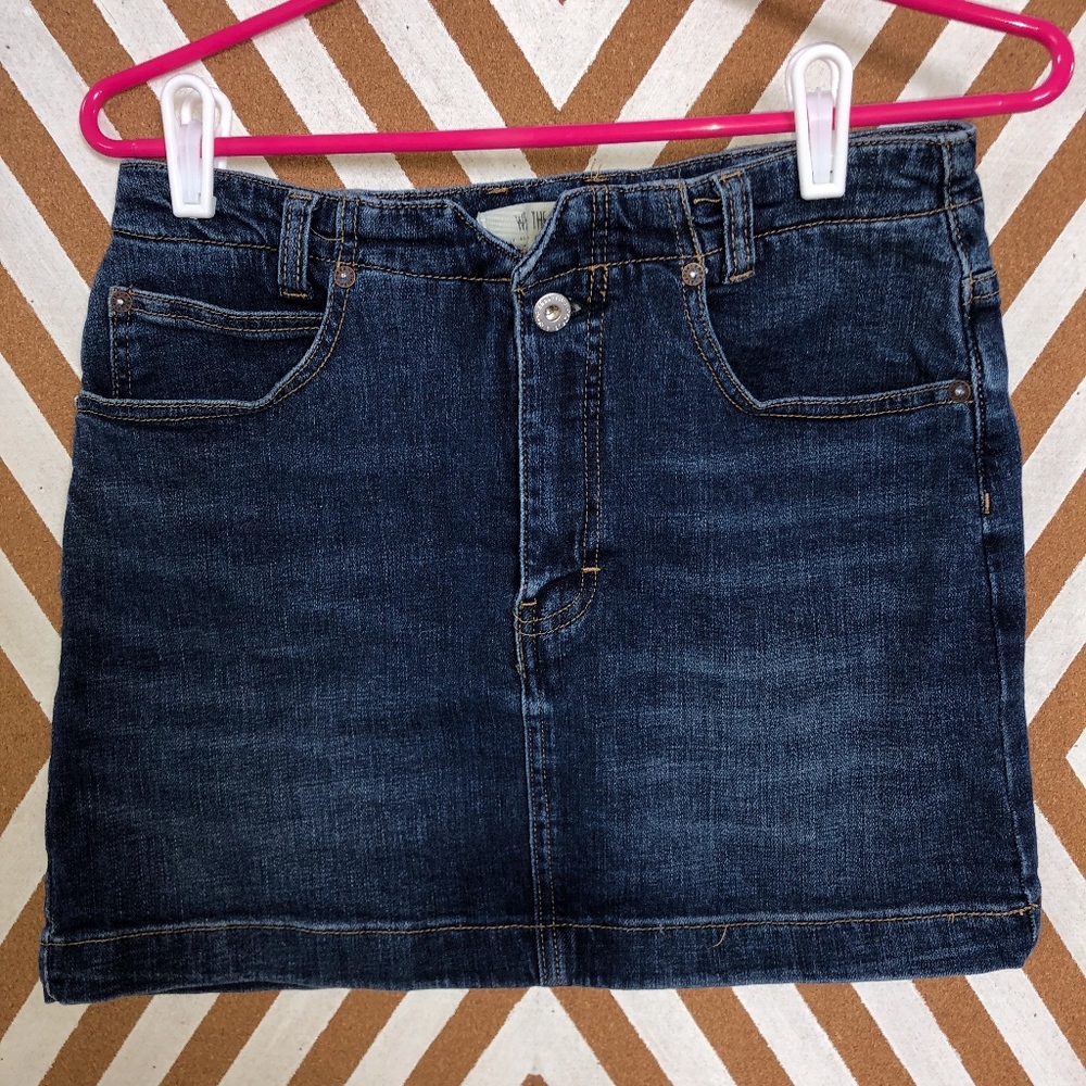 Free People Jean Skirt